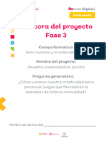 Bitácora Del Proyecto Fase 3: de Lo Humano y Lo Comunitario