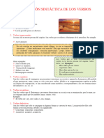 Clasificación Sintáctica de Los Verbos