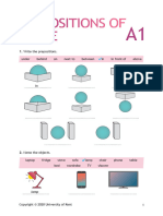 Prepositions of Place