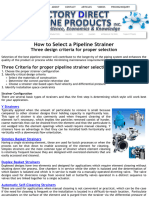 How To Select A Pipeline Strainer BUENO