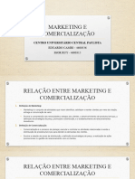 Marketing e Comercialização