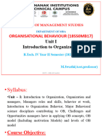 Organization Behaviour UNIT-1