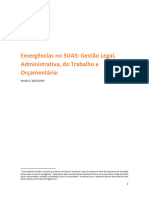 Emergências No SUAS: Gestão Legal, Administrativa, Do Trabalho e Orçamentária