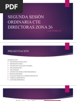 Segunda Sesión Ordinaria Cte Directoras Zona 26