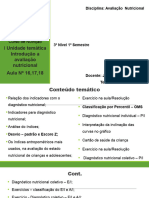 Aula 16, 17, 18 Avaliacao Nutricional