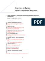 20E16 Exercises For Syntax