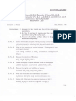 6th Sem Transfer of Property Law April 2021