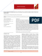 Evaluation of Indigenous Plant Extracts Against Sucking Insect Pests of Okra Crop