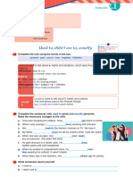 Enga8 Grammar Worksheet2 1 Used To Didnt Use To Usually