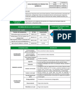 For-SEG-019 Hoja Resumen Productos Químicos