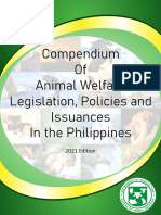 Compendium of Animal Welfare Legislation, Policies, and Issuances in The Philippines