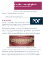 Information About Gingivitis