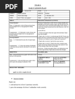 Year 6 Daily Lesson Plan: Content Standard