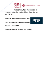 Foro de Reforzamiento - ¿Qué Importancia y Relación Tienen Las Matemáticas Discretas en Las TIC S