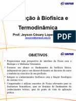 Introdução À Biofísica e Termodinâmica 2024