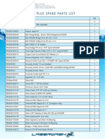 Laserwash Spare Parts List