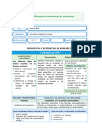 Identificamos La Estructura de Un Poema - COMUNICACION MAYO