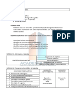 Conteúdo Progrático de Logística Internacional 