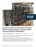 Reducing Trivalent Chromium Build-Up in Plating Baths