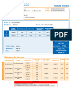 Facture Internet 2éme Trimestre 2024