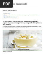 Sabayón Con Thermomix - Recetas para Thermomix