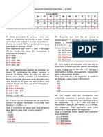 Diagnóstico Final 2° Ano - Gabarito