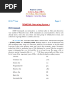 Ms Dos Notes