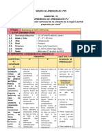 Sesiones de Aprendizaje - Miercoles 27-04