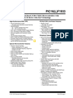 PIC16 (L) F1933 Datasheet