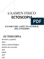 Semiologia QX General-HC-Examen Fisico X