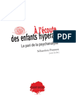 L Coute Des Enfants Hyperactifs Le Pari de La Psychanalyse