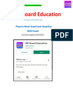 12th Physics Imp 2024 MPBE Only Questions