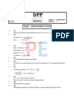 Structure of Atom DPP 5 SOLUTION