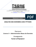 Analyse Des Données Avec Python