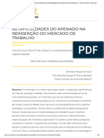 AS DIFICULDADES DO APENADO NA REINSERÇÃO DO MERCADO DE TRABALHO - ISSN 1678-0817 Qualis B2