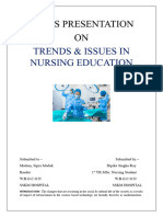 9 .TRENDS & ISSUES IN NURSING Education