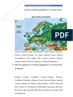 000000sitúa Los Siguientes Accidentes Geográficos en El Mapa Físico de Europa