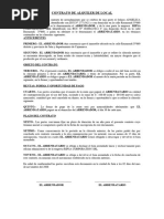 Contrato de Alquiler de Local