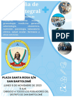 Plan de Campaña de Salud Integral, San Bartolomé 2023