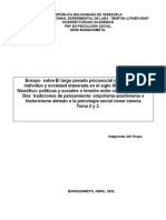 El Largo Pasado Psicosocial o La Tensión Entre Individuo y Sociedad Elaborada en El Siglo XIX