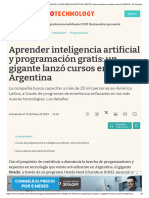 Aprender PROGRAMACIÓN e INTELIGENCIA ARTIFICIAL GRATIS - Cómo Hacerlo Con Estos Nuevos CURSOS - El Cronista