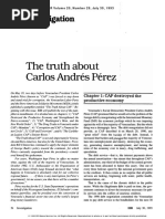 Executive Intelligence Review - The Truth About Carlos Andres Perez (1993)