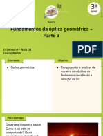 Fundamentos Da Óptica Geométrica - Parte 3: Física