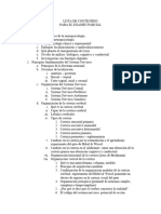 LISTA DE CONTENIDOS Parcial Neuropsicología