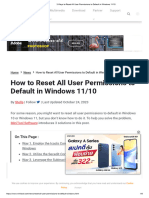 3 Ways To Reset All User Permissions To Default in Windows 11 - 10