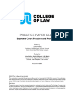 Practice Paper CL307 Supreme Court Practice and Procedure