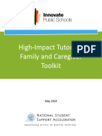 High Impact Tutoring Family and Caregiver Toolkit