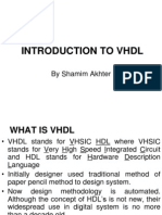 Introduction To VHDL