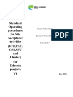 Acceptance SOP For Ericsson Circle V1. Dec18,2023