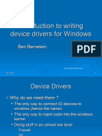 Introduction To Writing Device Drivers For Windows